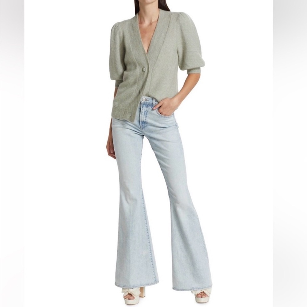 Veronica Beard Sheridan high-rise stretch flare Jeans extra wide flare 16